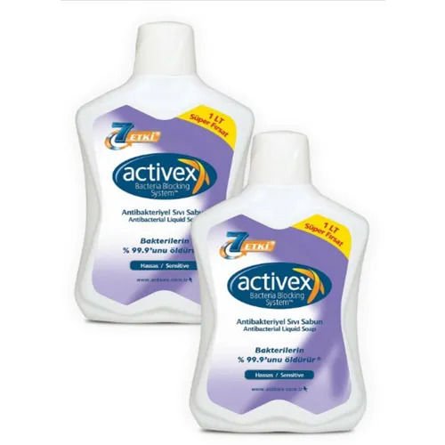 Activex Antibakteriyel Hassas 2x1 lt Sıvı Sabun