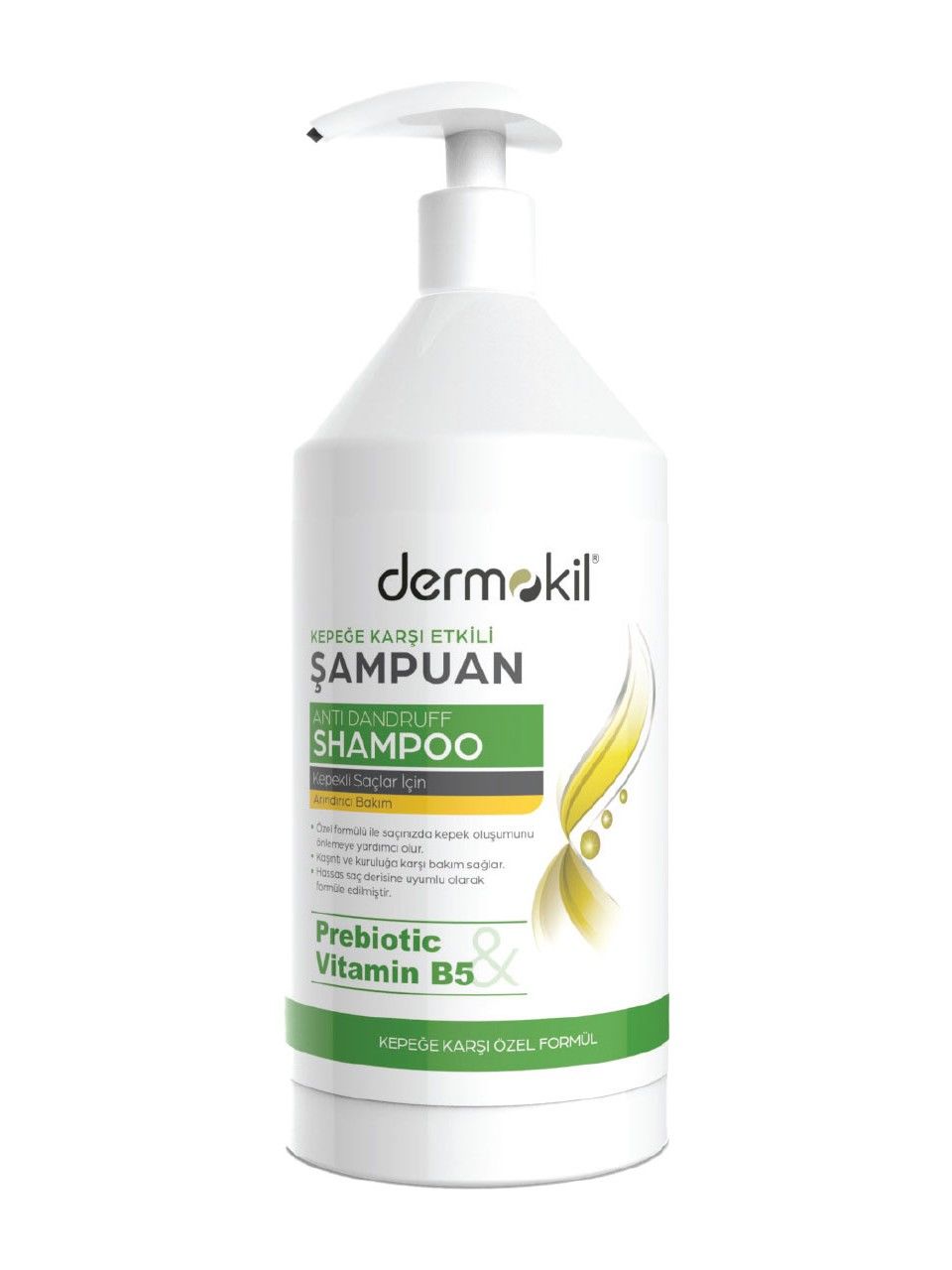Dermokil Kepeğe Karşı Etkili 1 L Şampuan