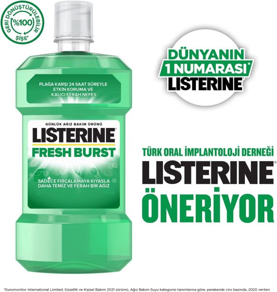 Listerine 250 ml Fresh Burst Fresh Nane Gargara