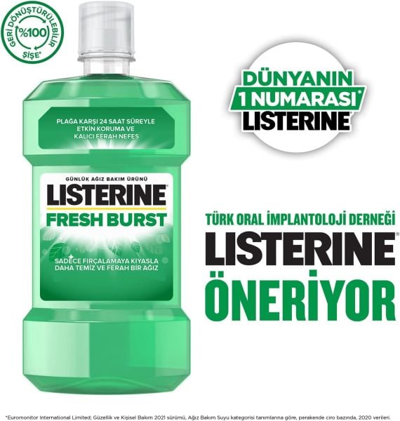 Listerine 250 ml Fresh Burst Fresh Nane Gargara