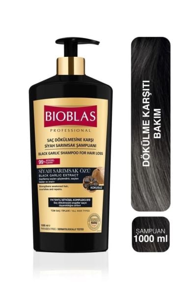 Bioblas 1000 ml Saç Dökülmesine Karşı Siyah Sarımsak Şampuanı