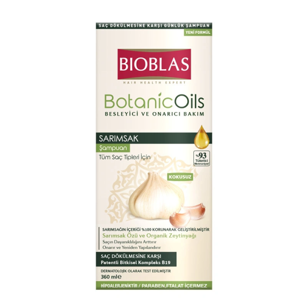 Bioblas Botanic Oils 360 ml Besleyici ve Onarıcı Sarımsak Şampuanı