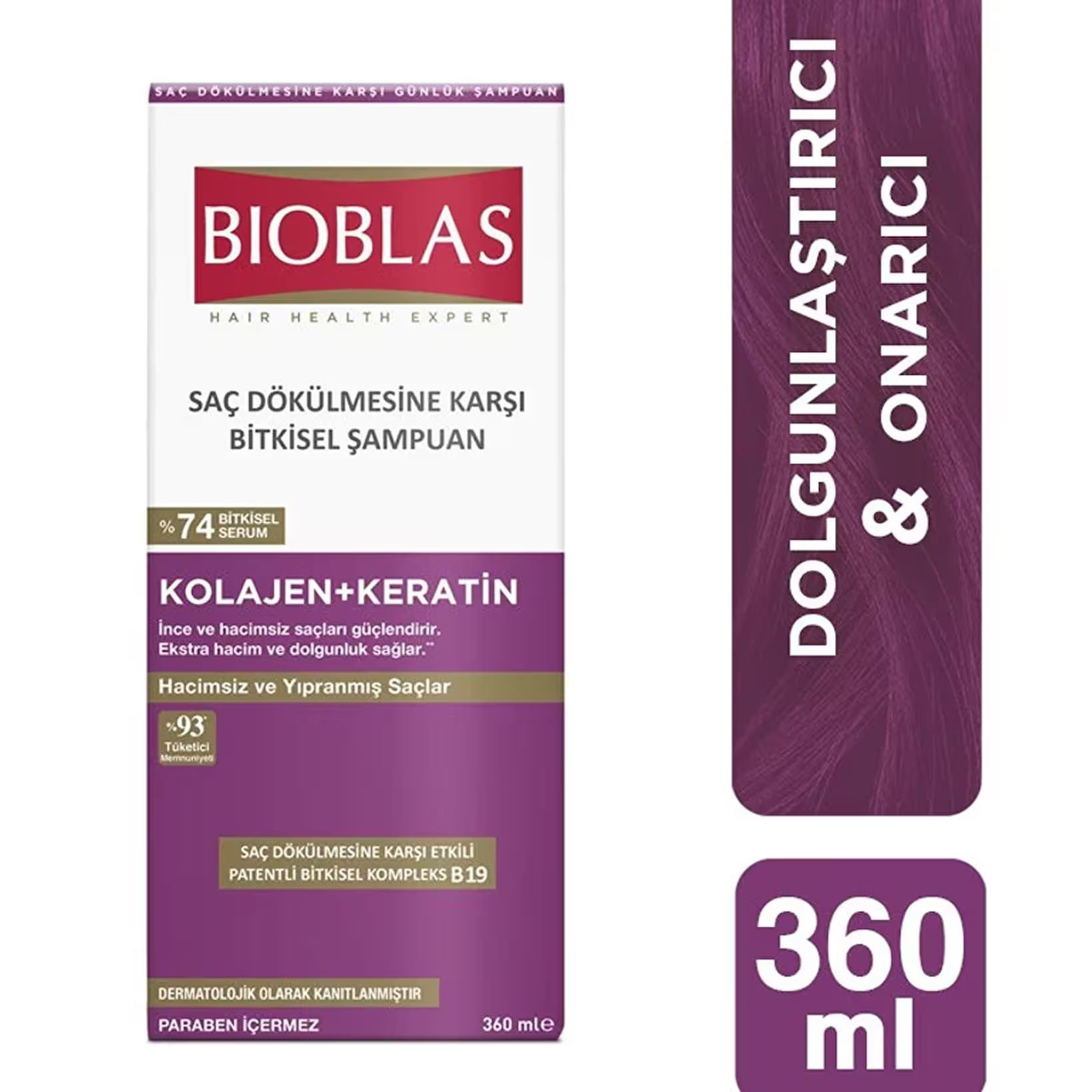 Bioblas Kolajen Keratin 360 ml Şampuan