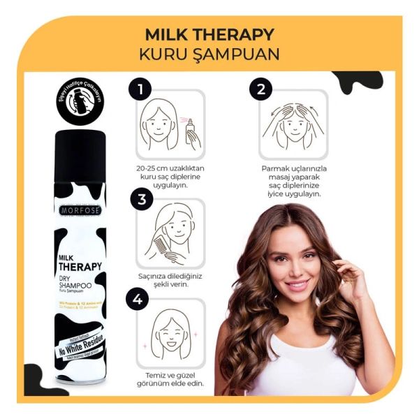 Morfose Milk Therapy 200 ml Kuru Şampuan