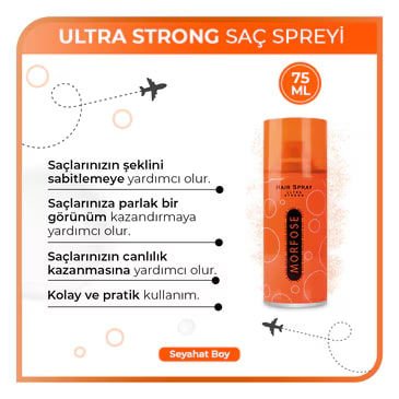 Morfose Saç Şekillendirici Ultra Strong Turuncu 75 ml