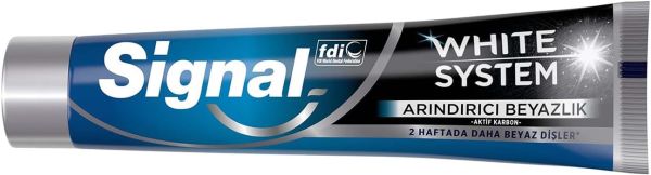 Signal Whıte System Arındırıcı Beyazlık Aktif Karbon 75 ml Diş Macunu