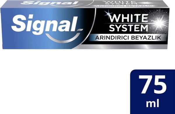 Signal Whıte System Arındırıcı Beyazlık Aktif Karbon 75 ml Diş Macunu