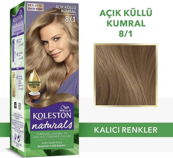 Koleston Naturals 8-1 Açık Küllü Kumral