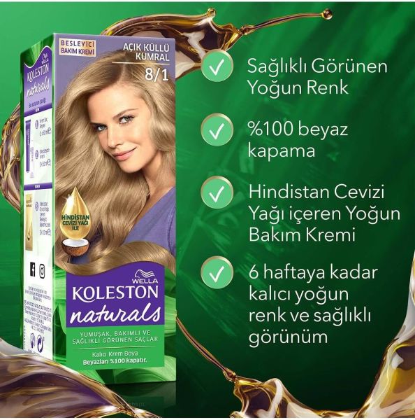 Koleston Naturals 8-1 Açık Küllü Kumral