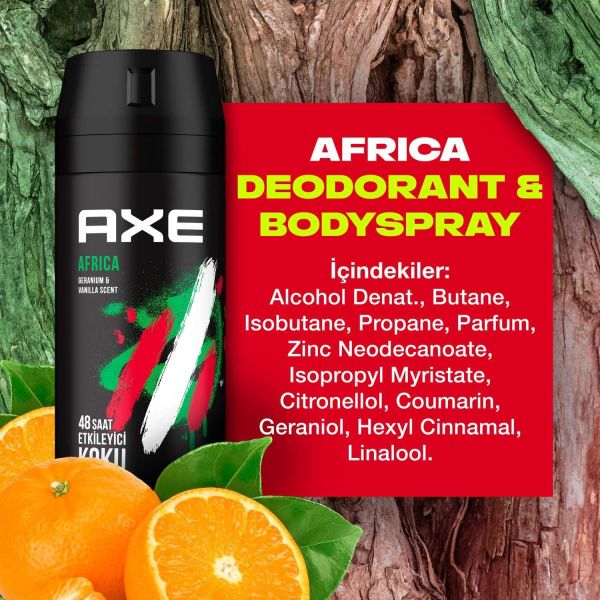 Axe Africa 150 ml Erkek Sprey Deodorant