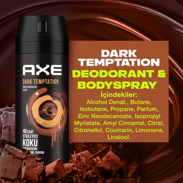 Axe Dark Temptation 150 ml Erkek Deodorant