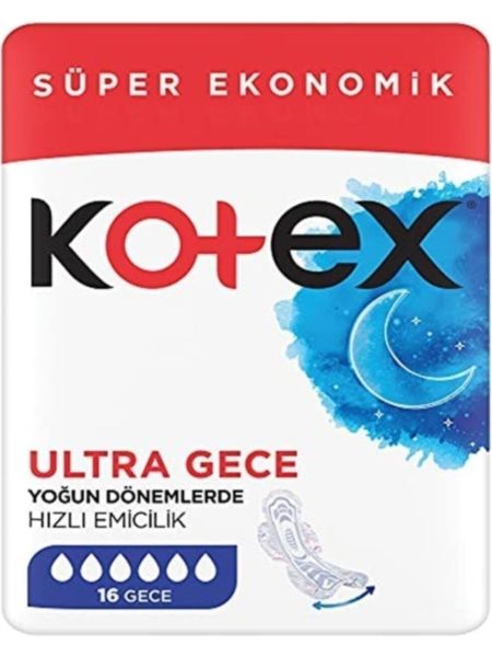 Kotex Ultra Quadro Gece 16'lı Ped