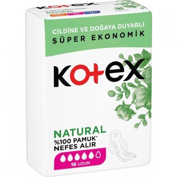 Kotex Natural Ultra Süper Ekonomik Paket Uzun 16 lı