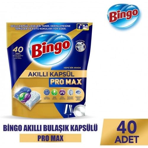 Bingo Pro Max Bulaşık Makinesi Kapsülü 40'lı