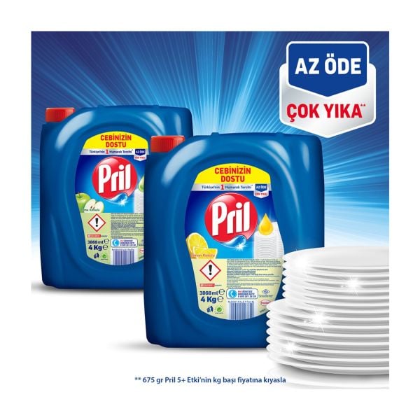 Pril Bulaşık Deterjanı 4 kg Elma