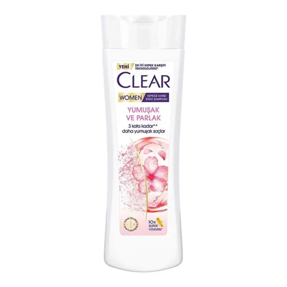 Clear Women 350 ml Yumuşak Parlak Kiraz Çiçeği Esansı&Keratin Kepeğe Karşı Etkili Şampuan