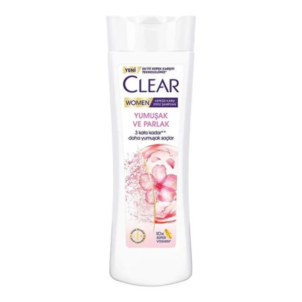 Clear Women 350 ml Yumuşak Parlak Kiraz Çiçeği Esansı&Keratin Kepeğe Karşı Etkili Şampuan