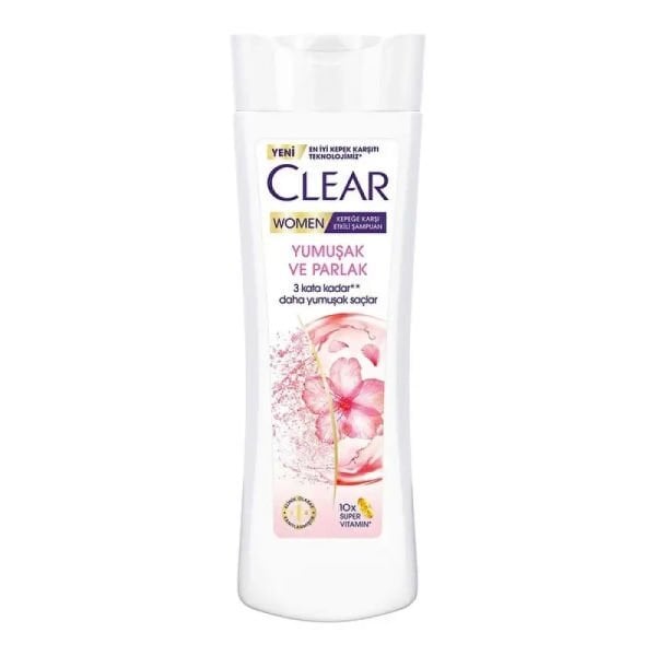 Clear Women 350 ml Yumuşak Parlak Kiraz Çiçeği Esansı&Keratin Kepeğe Karşı Etkili Şampuan