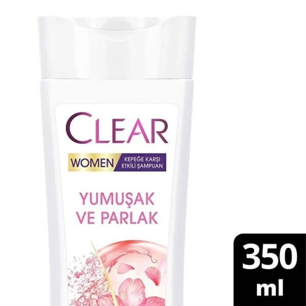 Clear Women 350 ml Yumuşak Parlak Kiraz Çiçeği Esansı&Keratin Kepeğe Karşı Etkili Şampuan