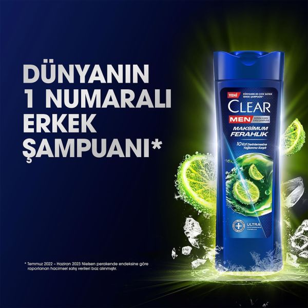 Clear Men Şampuan 350 ml Maksimum Ferahlık
