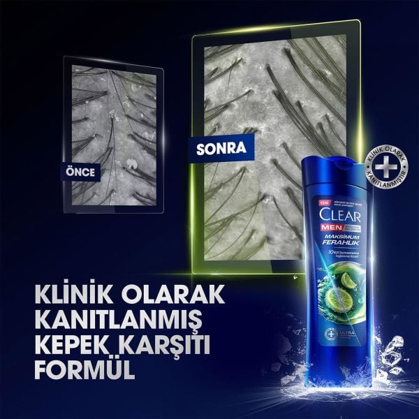 Clear Men Şampuan 350 ml Maksimum Ferahlık