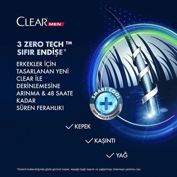 Clear Men Şampuan 350 ml Günlük Arınma