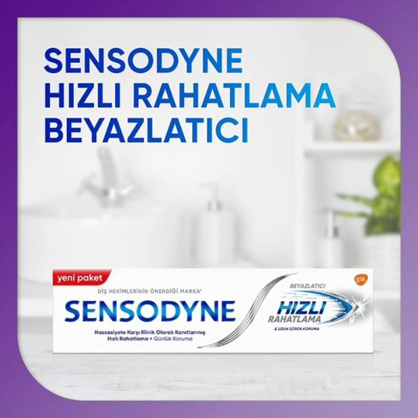 Sensodyne Hızlı Rahatlama Beyazlatıcı 75 ml Diş Macunu