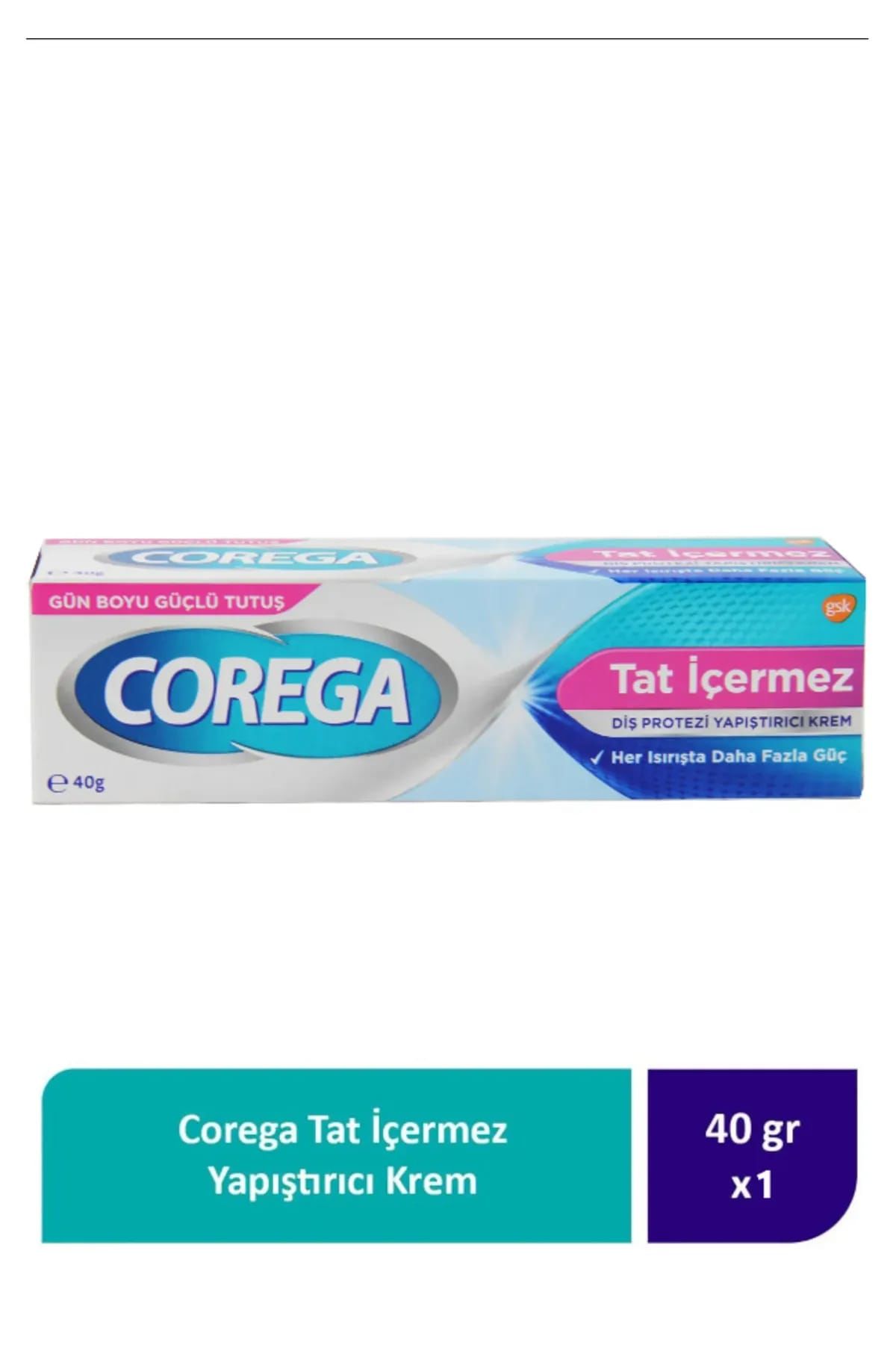 Corega 40 gr Tat İçermez Diş Protezi Yapıştırıcı Krem