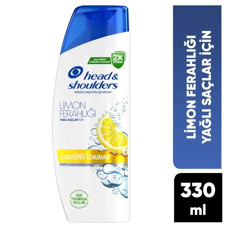Head & Shoulders Limon Ferahlığı 330 ml Yağlı Saçlar İçin Şampuan