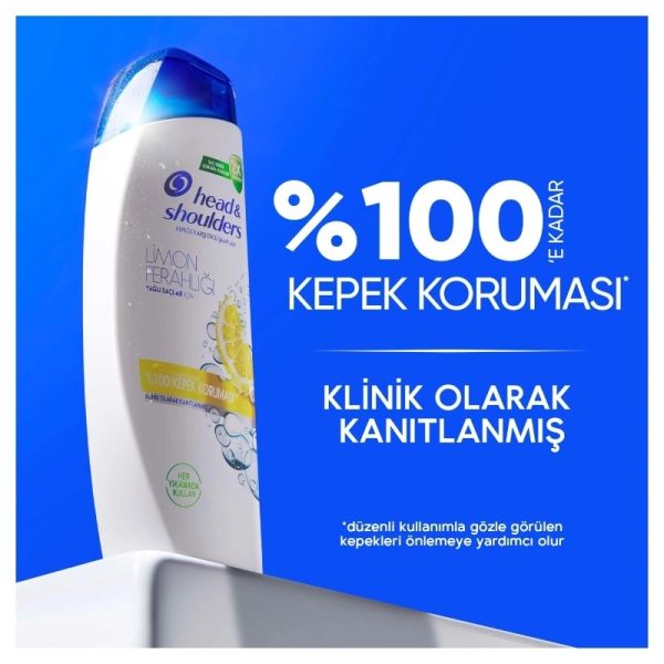 Head & Shoulders Limon Ferahlığı 330 ml Yağlı Saçlar İçin Şampuan