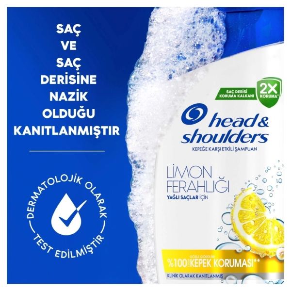 Head & Shoulders Limon Ferahlığı 330 ml Yağlı Saçlar İçin Şampuan