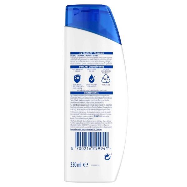 Head & Shoulders Limon Ferahlığı 330 ml Yağlı Saçlar İçin Şampuan