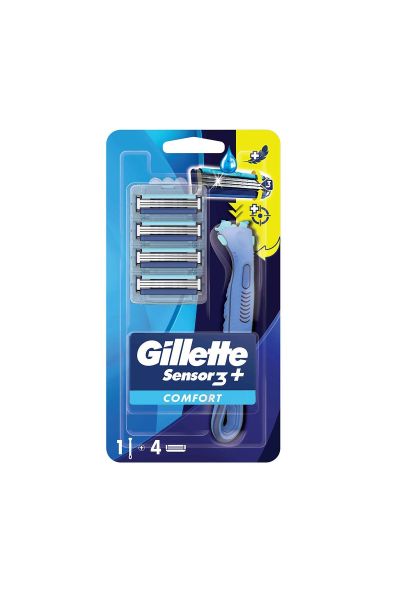 Gillette Sensor3 Plus Tıraş Makinesi  + 4 Adet Yedek Tıraş
Bıçağı