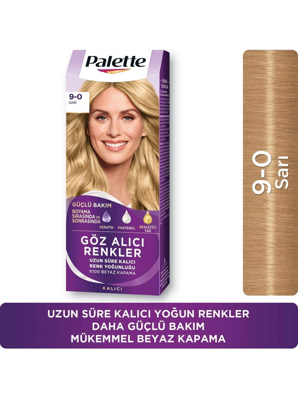 Palette Göz Alıcı Renkler 9-0 Sarı