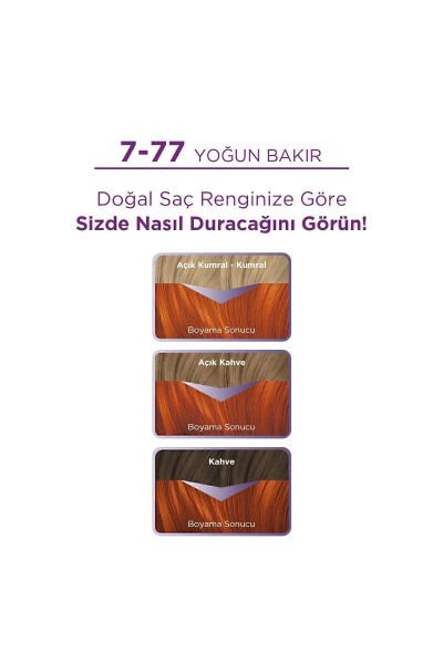 Palette Göz Alıcı Renkler 7-77 Yoğun Bakır