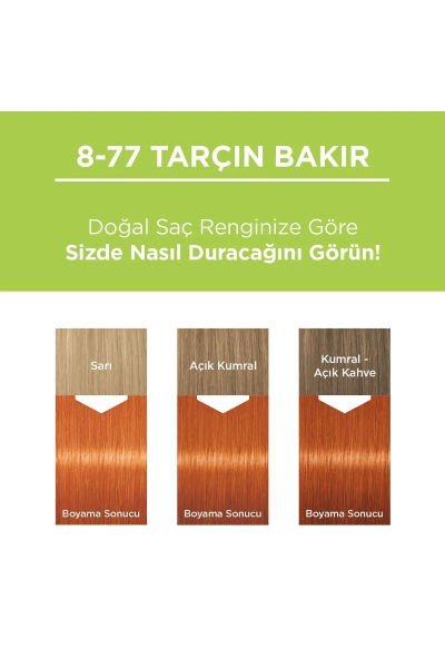 Palette Doğal Renkler 8-77 Tarçın Bakır Saç Boyası