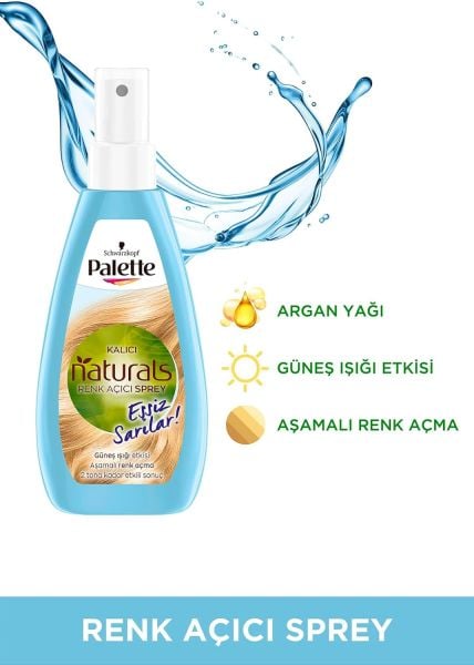 Palette Natural Colors 150 ml Renk Açıcı Sprey