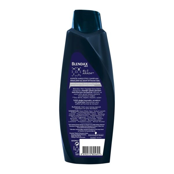 Blendax Men Kepeğe Karşı Etkili Şampuan 500 Ml